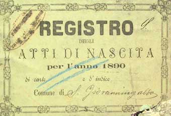 1890 Atti di Nascita