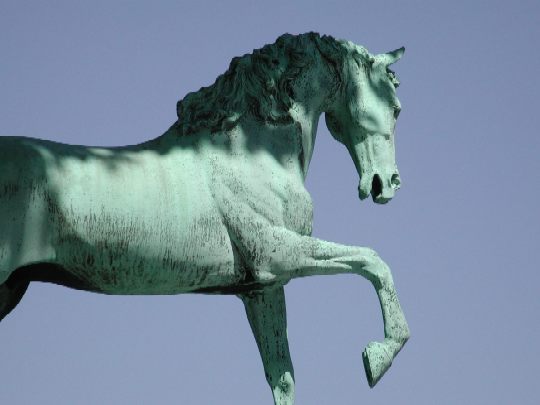 Knight - Horse Statue in Downtown Waterbury