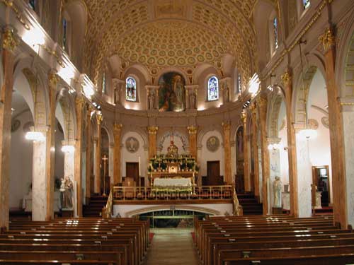 Interior of Our Lady of Lourdes Church, Waterbury CT